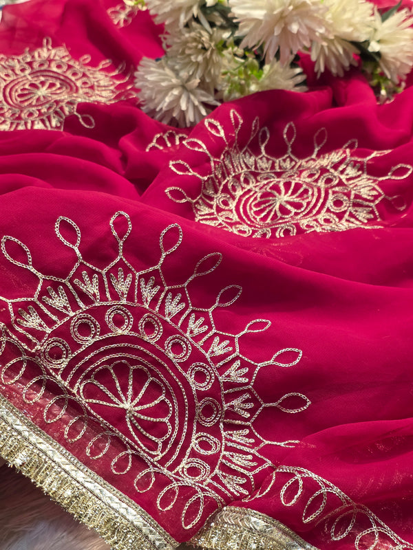 Elegant Soft Chiffon Saree with Designer Blouse
