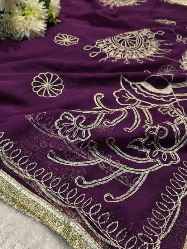 Elegant Soft Chiffon Saree with Designer Blouse