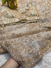 Elegant Net Saree with Ready-Made Designer Blouse