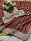 Elegant Net Saree Ready Made Blouse with Designer Finish