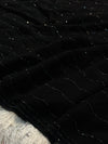 Black Elegant Georgette Saree with Stylish Drape