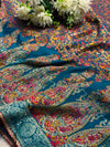Elegant Kashmiri Silk Saree with Traditional Handwoven Design