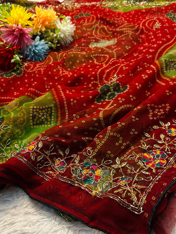 Elegant Chiffon Saree with Soft Flow Drape