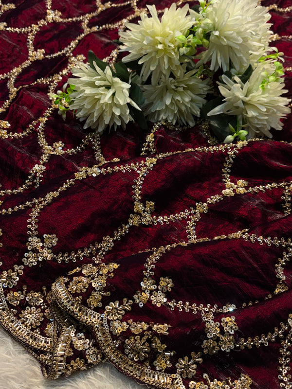 Elegant Satni Saree – Premium Soft Fabric Designer Party Wear Saree