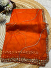Premium Party Wear Net Saree with Heavy Work