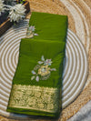 Premium Plain Chiffon Saree with Elegant Fall & Soft Finish