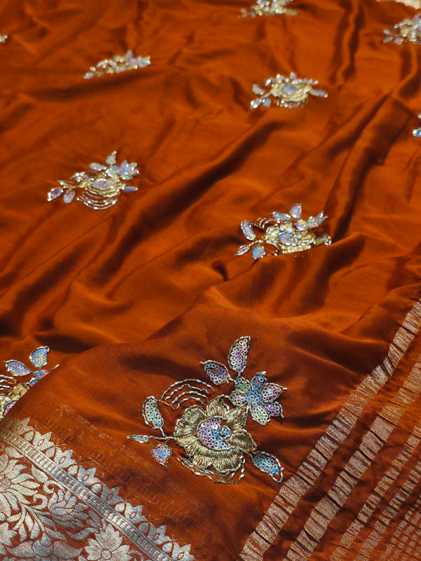 Premium Plain Chiffon Saree with Elegant Fall & Soft Finish