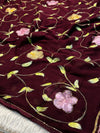 Semi Chiffon Brush Paint Saree with Unstitched Blouse Piece
