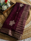 Premium H.O. Silk Saree with Elegant Handwork
