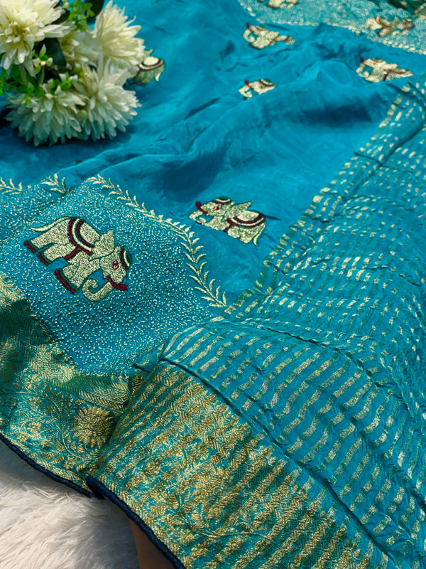 Elegant H.O Silk Saree with Traditional Look