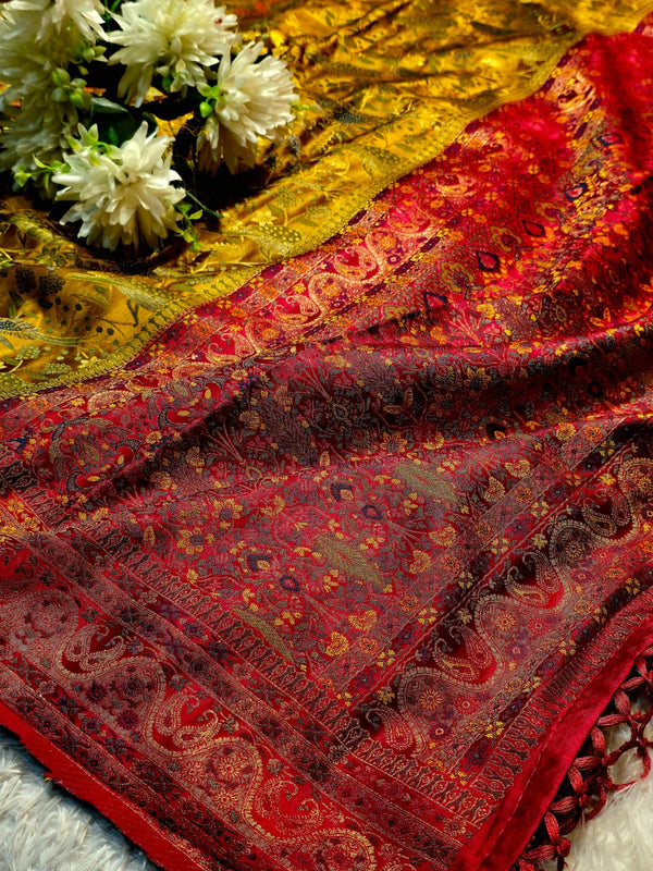 Affordable Silk Saree with Beautiful Border & Blouse Piece
