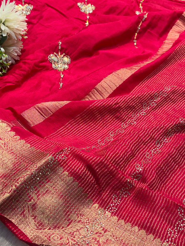 Premium Chiffon Saree – Soft & Lightweight Party Wear
