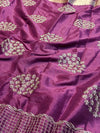 Designer Embroidered Saree with Elegant Border & Rich Pallu