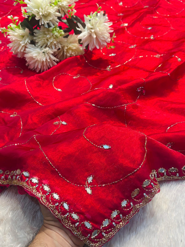 Elegant Frendy Silk Saree with Designer Blouse