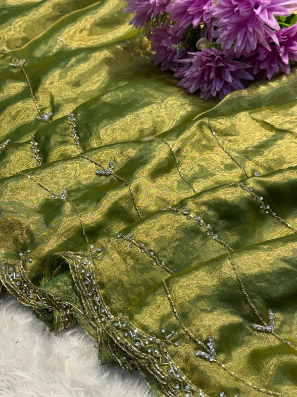 Frendy Silk Saree with Elegant Weaving & Designer Border