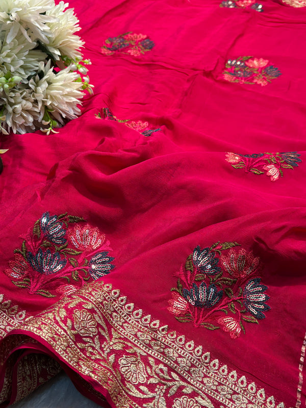 H.O Silk Saree with Elegant Traditional Look
