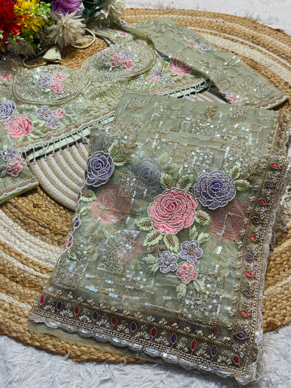 Designer Saree with Ready-Made Blouse