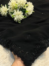 Elegant Black Georgette Saree with Timeless Charm