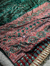 Premium Ajrakh Modal Silk Saree with Traditional Handblock Print