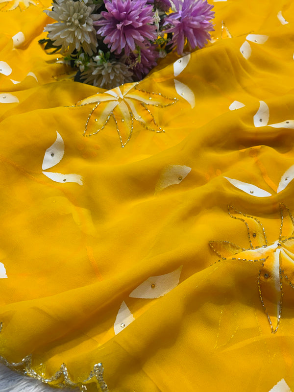 Premium Printed Chiffon Saree – Grace in Every Drape