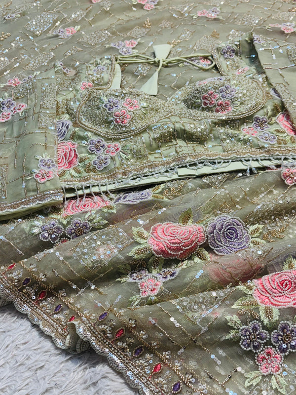 Designer Saree with Ready-Made Blouse