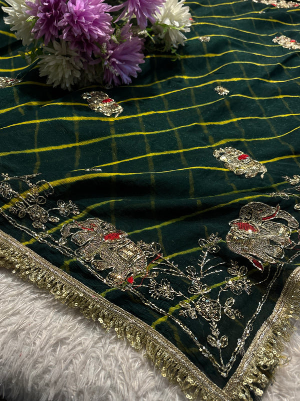 Elegant Chiffon Saree with Graceful Fall