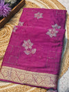 Elegant Chinon Saree with Soft Flow & Rich Finish