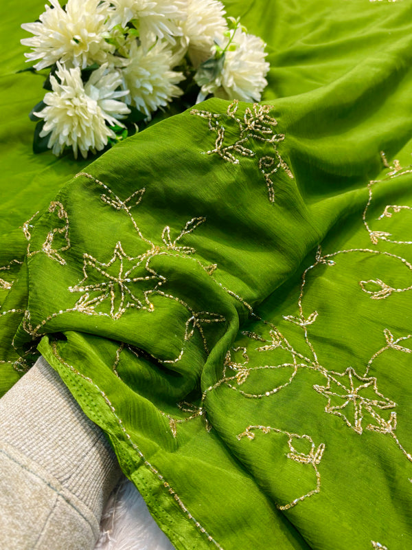 Designer Chiffon Saree – Soft, Flowing & Elegant Ethnic Wear