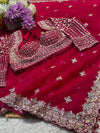 Elegant Net Saree with Ready-Made Blouse