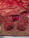 Premium Dola Silk Saree with Ready-Made Blouse & Unstitched Blouse Piece – Wedding & Festive Wear