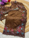 Elegant Net Saree with Readymade Blouse