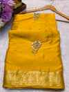 Elegant Chinon Saree with Designer Blouse – Lightweight & Party Wear