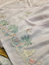Elegant Chiffon Saree with Soft Flowing Fabric &Blouse Piece