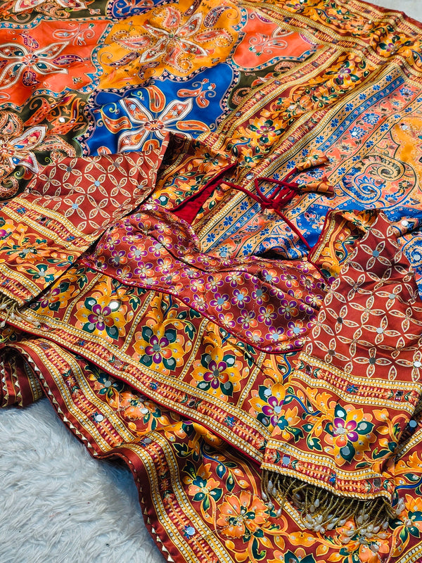 Elegant Crab Silk Saree with Rich Weaving & Premium Finish