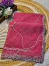 Premium Party Wear Net Saree with Heavy Work