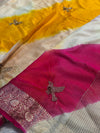 Elegant Chinon Saree with Graceful Drape