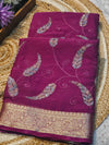 Elegant Chinon Saree with Soft Flow & Rich Finish