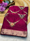 Elegant Semi Chiffon Saree with Lightweight Flow & Graceful Fall
