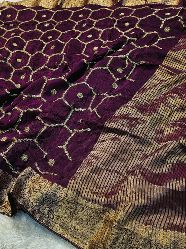Elegant HO Silk Saree – Party Wear Collection