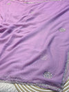 Luxury Georgette Chiffon Saree with Soft Flow & Elegant Drape