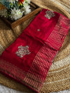 Premium H.O. Silk Saree with Elegant Handwork