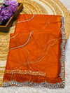 Premium Party Wear Net Saree with Heavy Work