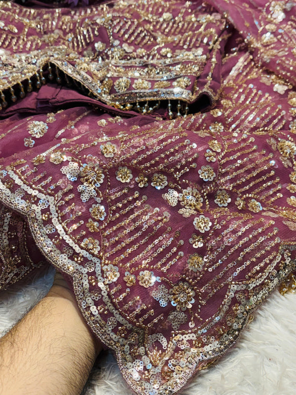 Elegant Net Saree Ready-Made Blouse – Designer Party Wear Look