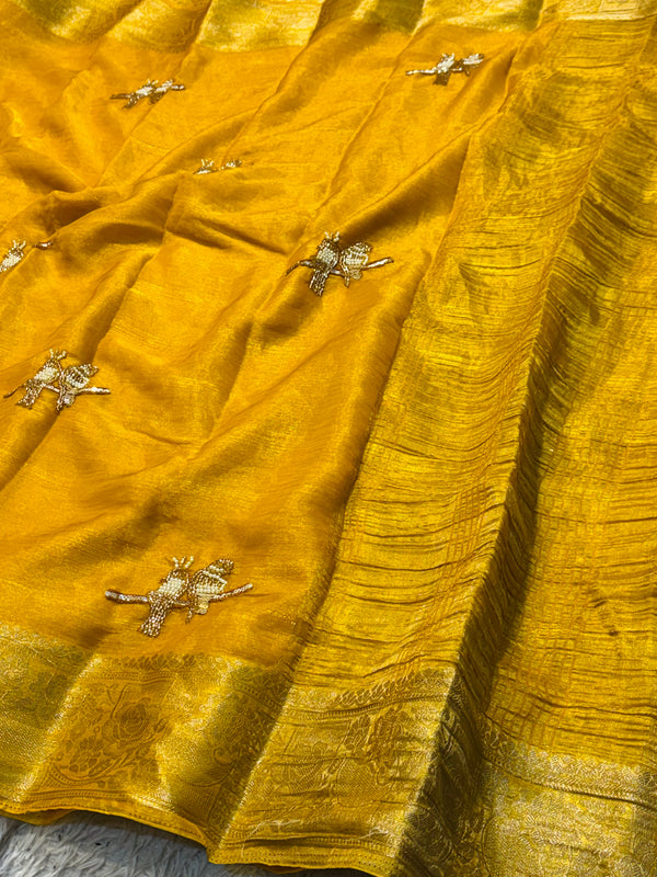 Elegant Chiffon Saree with Designer Work – Lightweight & Party Wear Collection