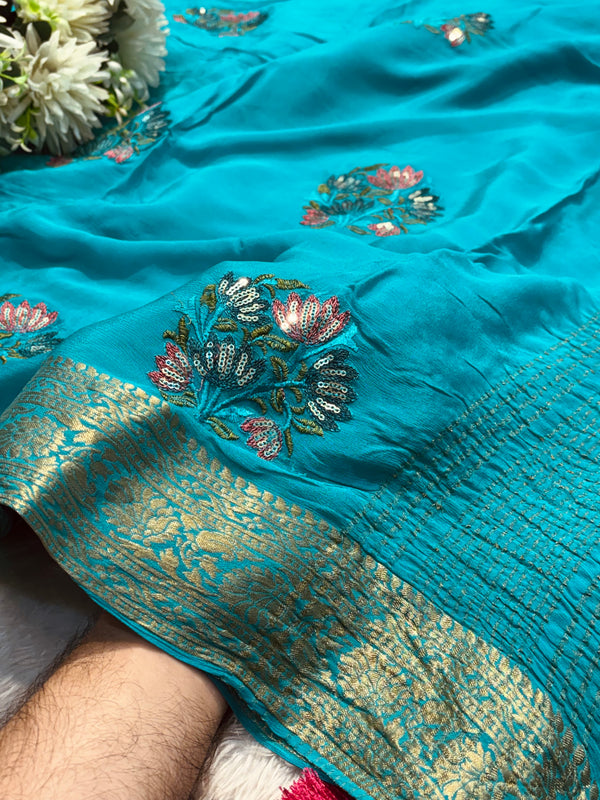 H.O Silk Saree with Elegant Traditional Look