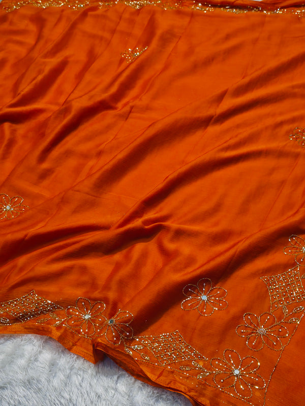 Elegant Chiffon Saree with Soft Flow & Lightweight Comfort