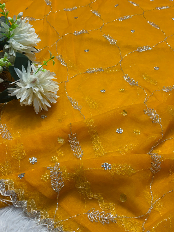 Designer Net Saree with Blouse Piece – Elegant Party & Wedding Wear