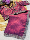 Elegant Frendy Silk Saree with Designer Ready-Made Blouse – Party Wear Collection