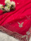 Elegant Designer Net Saree with Heavy Embroidery Blouse
