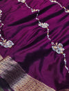 Premium Chinon Silk Saree with Elegant Design & Matching Blouse Piece
